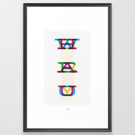 Who Are You? #2 Framed Art Print