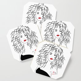 Curly girl - Empowered Women Coaster