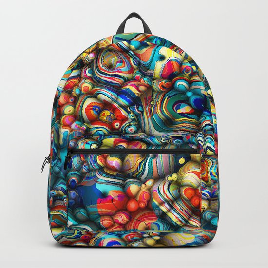 Colorful 3D Abstract Backpack