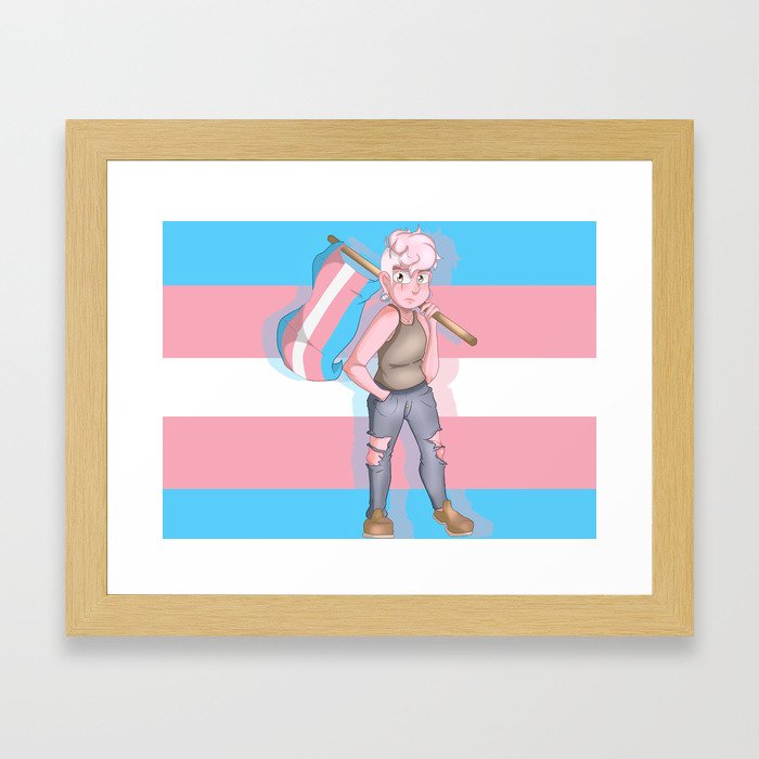 PRIDE MONTH - Trans Lars Pride Framed Art Print