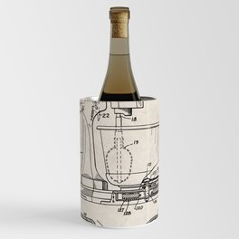 Kitchen Mixer Patent - Chef Food Mixer Art - Antique Wine Chiller