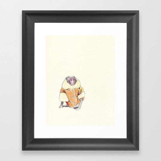 The Stylish Monkey Framed Art Print