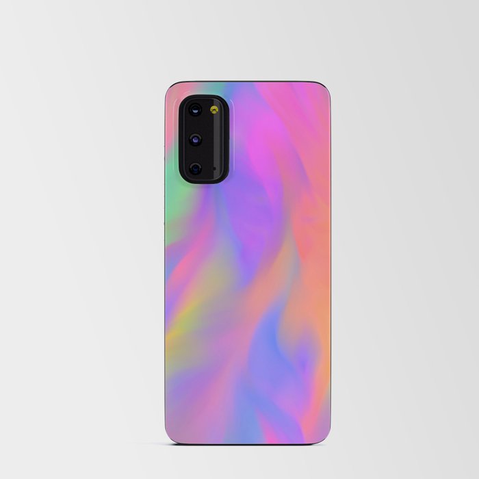 Neon Flow Nebula #1 Android Card Case