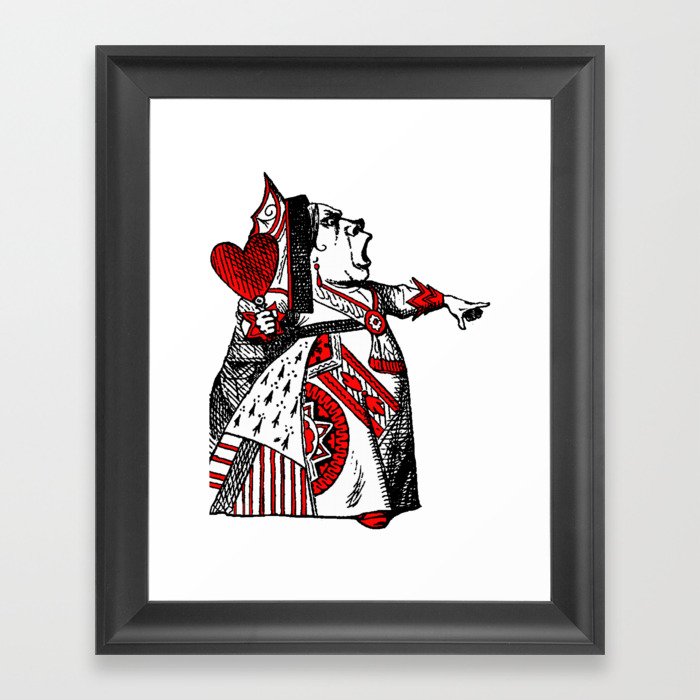 Queen of Hearts Alice in Wonderland I Framed Art Print