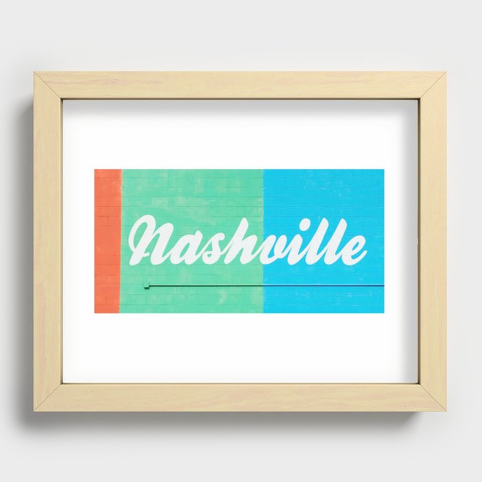 Nashville, Tennessee Recessed Framed Print