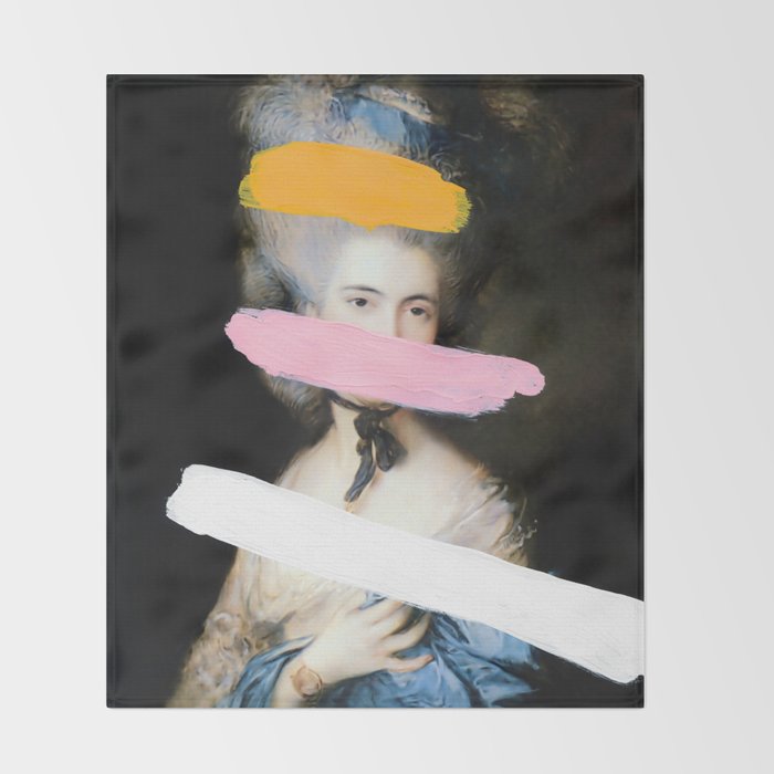 Brutalized Gainsborough 2 Throw Blanket by Chad Wys Society6