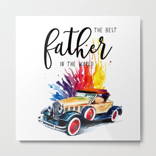 Best father #2 in the world | Father's day Metal Print