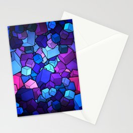 Assorted Color Cube Geometry 3D Stationery Card