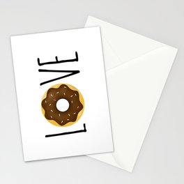I Love Donuts Stationery Card