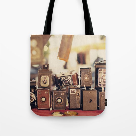 Old Cameras (Vintage and Retro Film Cameras Collection) Tote Bag
