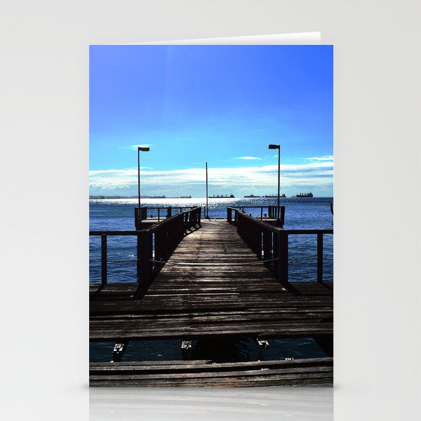 The wood pier Stationery Cards