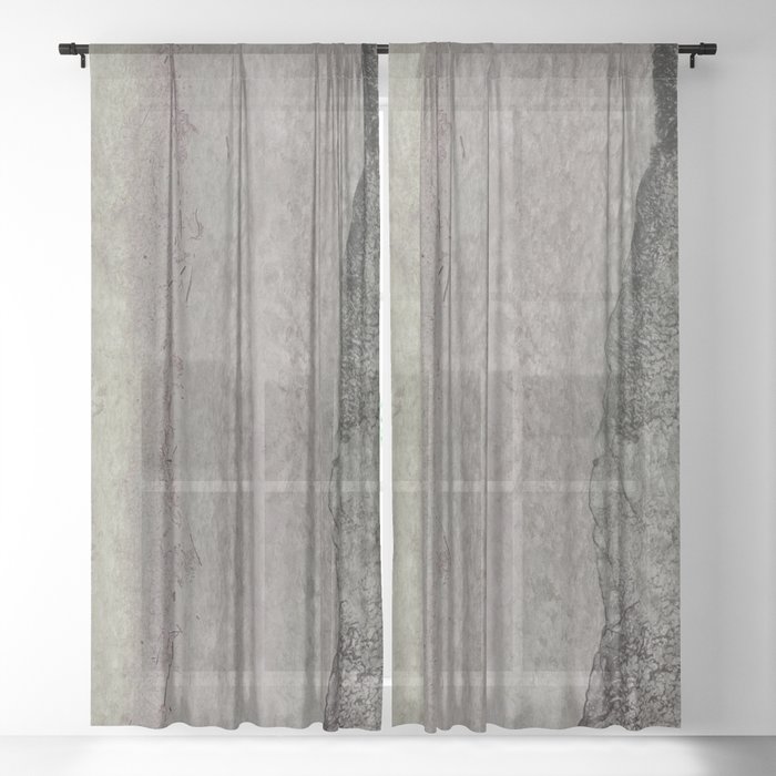 taupe and black velvet characteristics fabric finish Sheer Curtain
