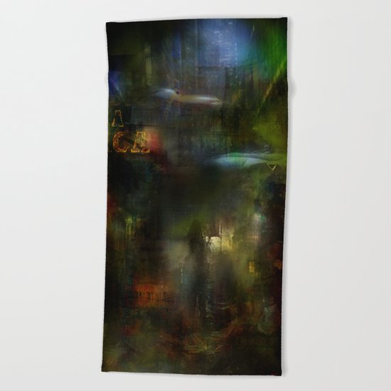 Somewhere in the future Beach Towel