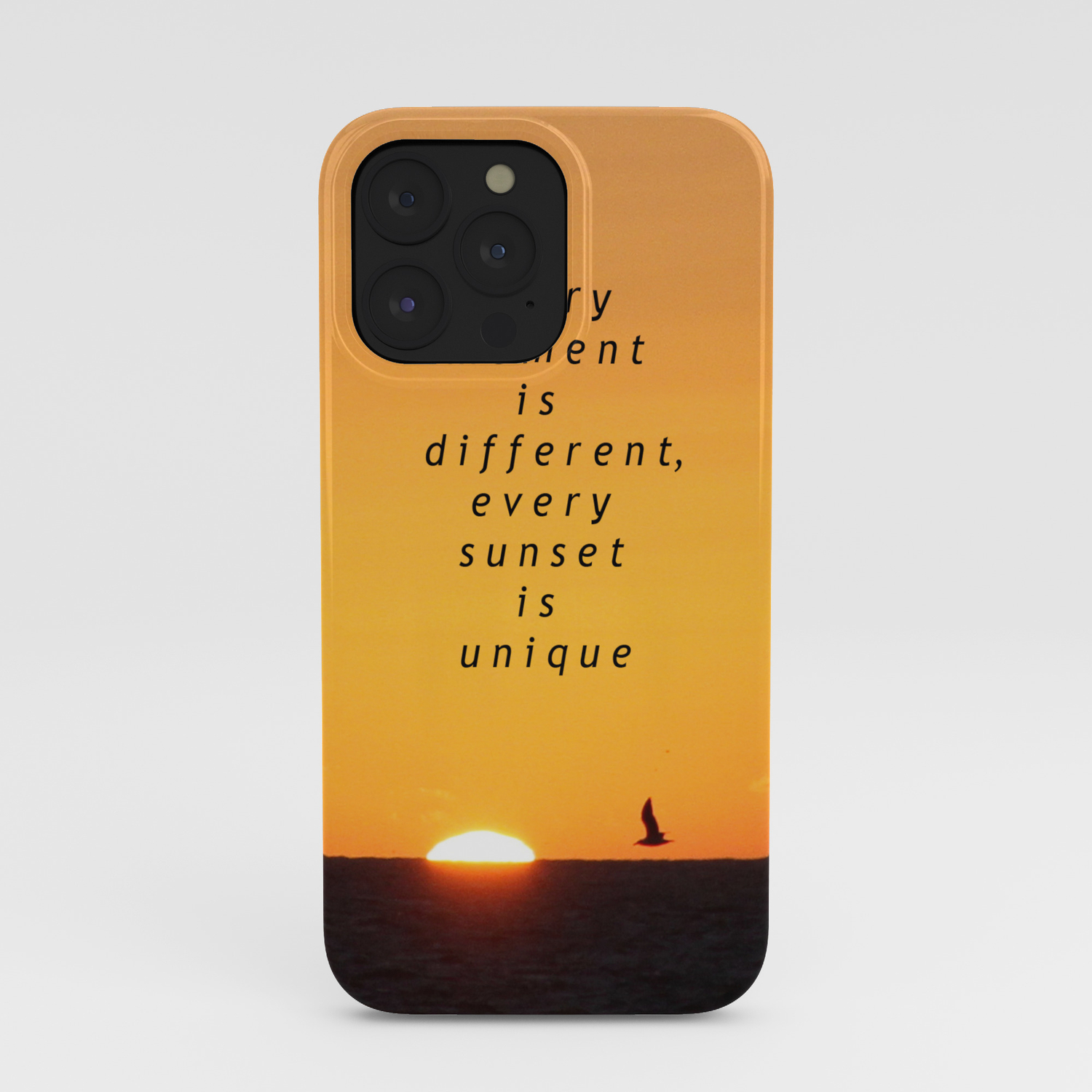 Every Moment Is Different Every Sunset Is Unique Iphone Case By Bunny Noir Society6
