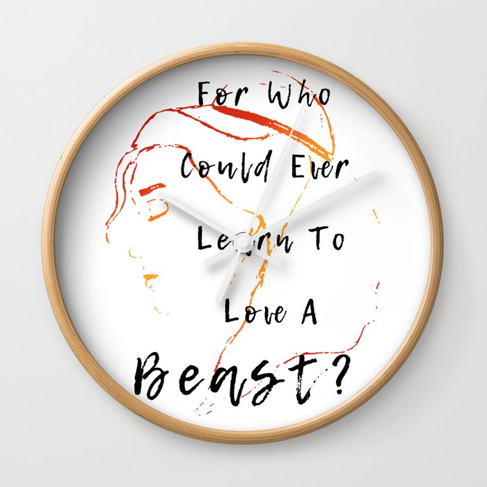 Belle Beauty And The Beast Wall Clock By Creativechs Society6 Belle Beauty And The Beast Wall Clock