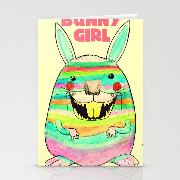 bunny girl by jAzC Stationery Cards
