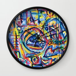  Daydream Wall Clock | Relief, Blue, Doodle, Cupid, Cowboy, Daydreaming, Colorful, Red, Maze, Blessings 