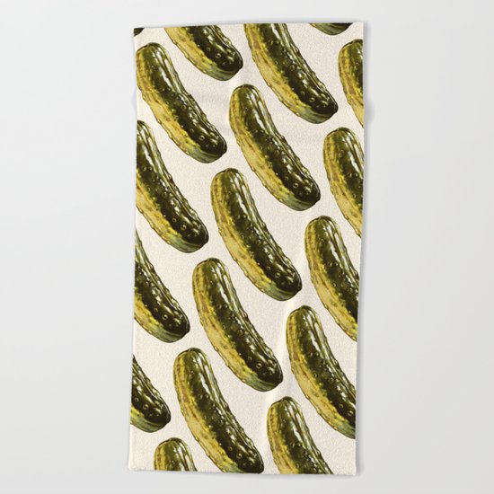 Pickle Pattern Beach Towel