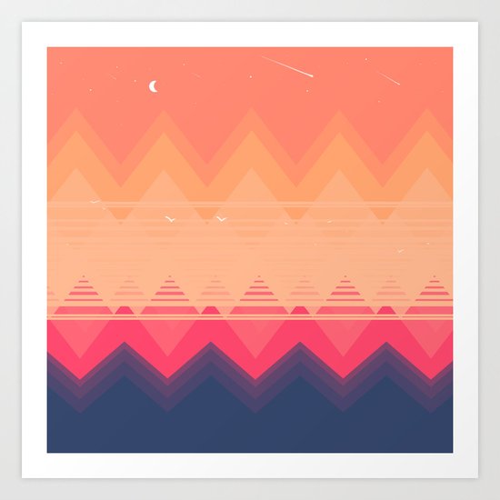 SUNSET Art Print
