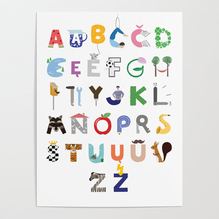 Kids alphabet Poster