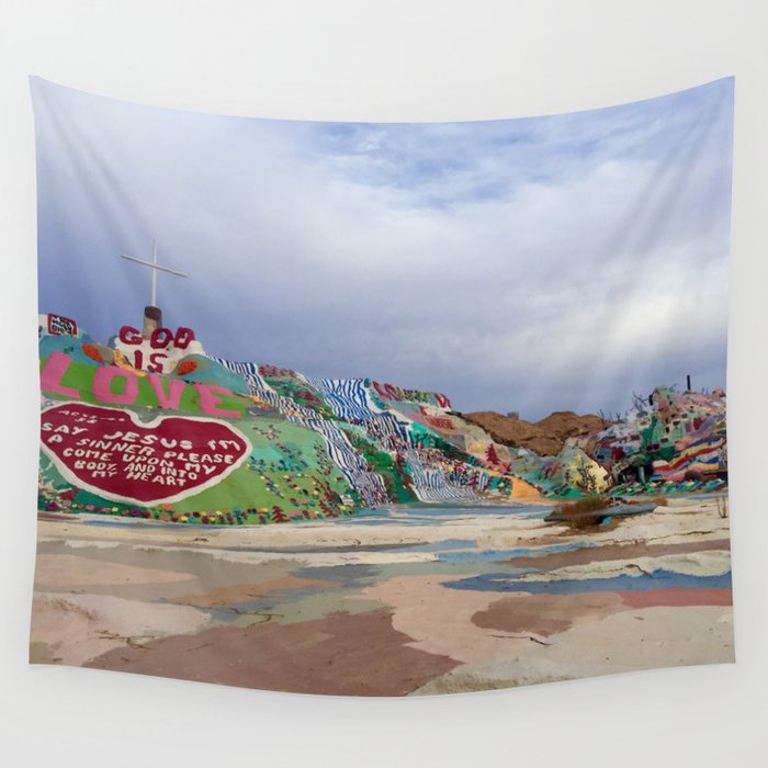 salvation mountain Wall Tapestry