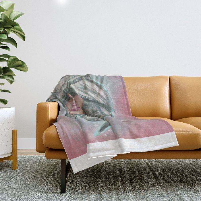 Lady Winter Throw Blanket