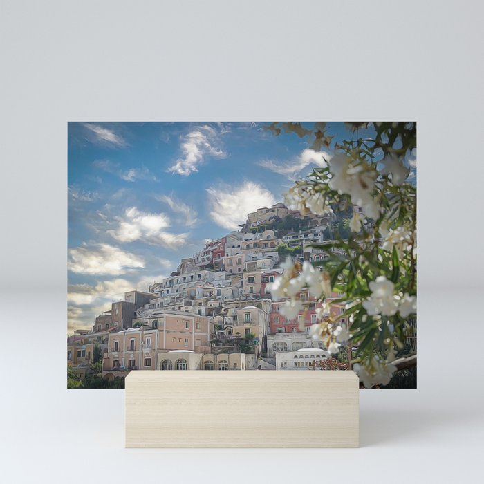 Positano in the Amalfi Coast Mini Art Print