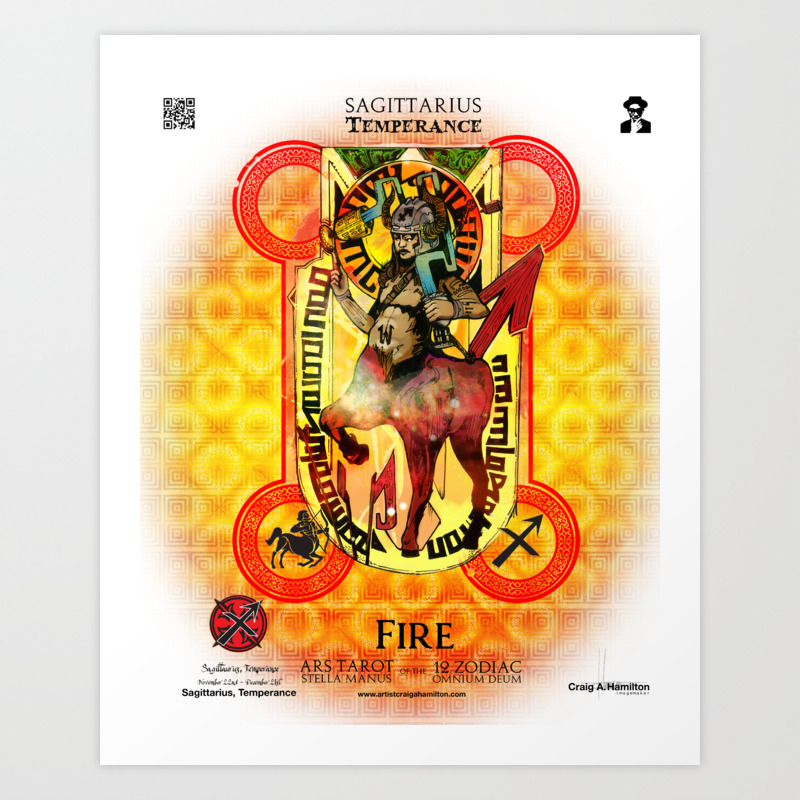 Ars Tarot Of The 12 Zodiac Sagittarius Temperance Art Print By Craigahamilton Society6 Find out how next week will affect your love life, career, luck, & more. society6