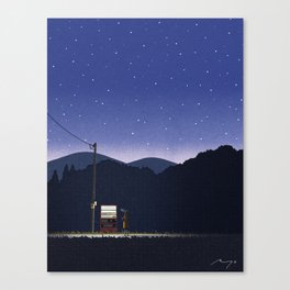 Vending Machine at Night (2020) Canvas Print
