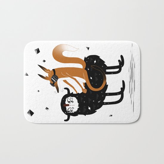 Space Fox Wanderer Bath Mat