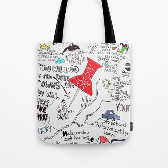 Paper towns, John Green Tote Bag