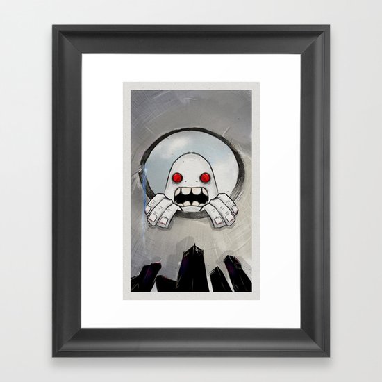 Scream (Looking in) Framed Art Print