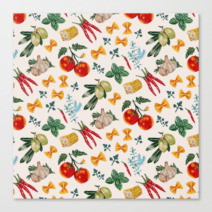 La Festa Pattern Canvas Print