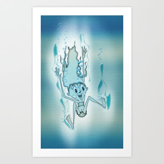 Blue Turquoise Art Print