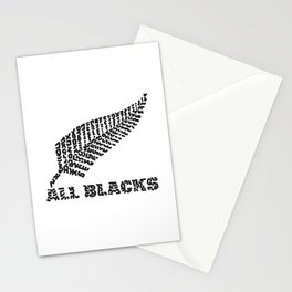 "All Blacks" Rugby Team New Zealand Stationery Card