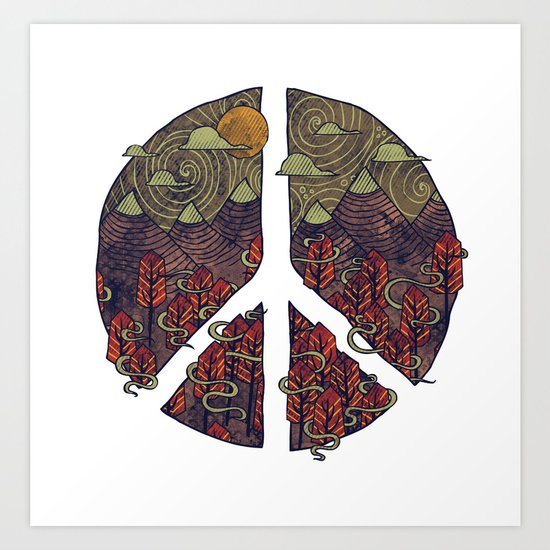 Peaceful Landscape Art Print