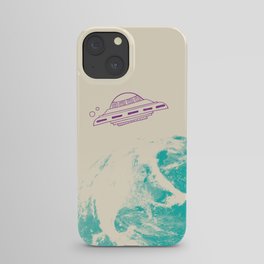 interesting cosmos and alien attack iPhone Case