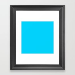 Vivid Sky Blue Framed Art Print