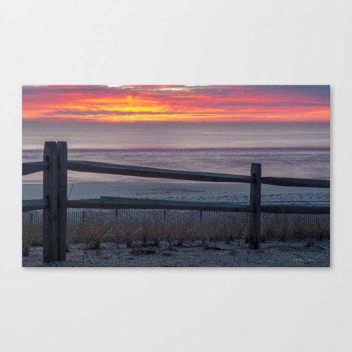 Colorful Beach Sunrise Canvas Print
