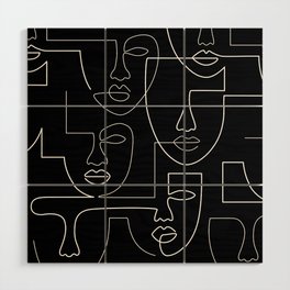 Face Forms Wood Wall Art