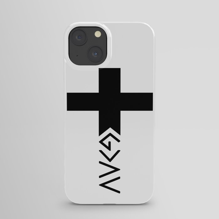 God is greater than the highs and lows Cross iPhone Case