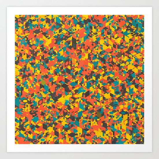 Panelscape: colours from Space Filler Art Print