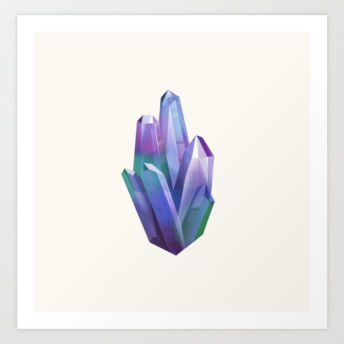 rainbow crystal Art Print