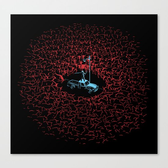The Herd Canvas Print