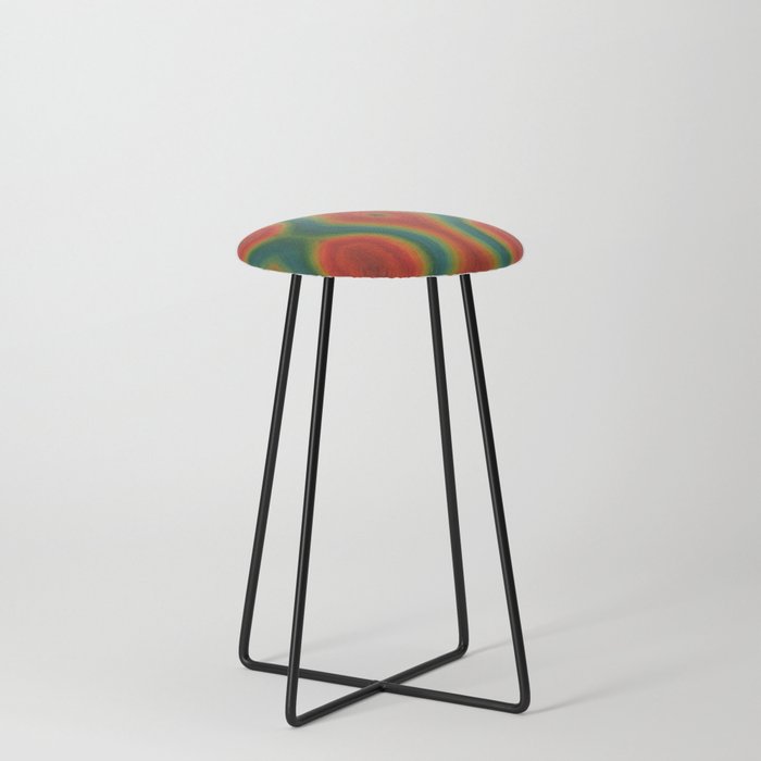 Rainbow lines of Pride Counter Stool