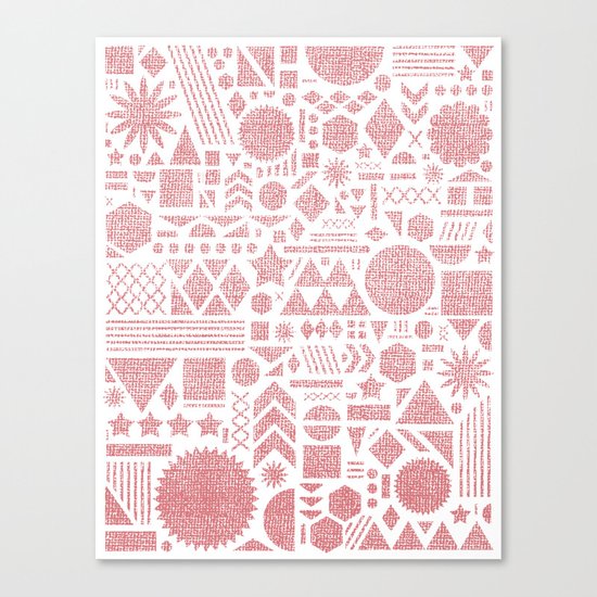 Modern Elements with Bubble Gum. Canvas Print