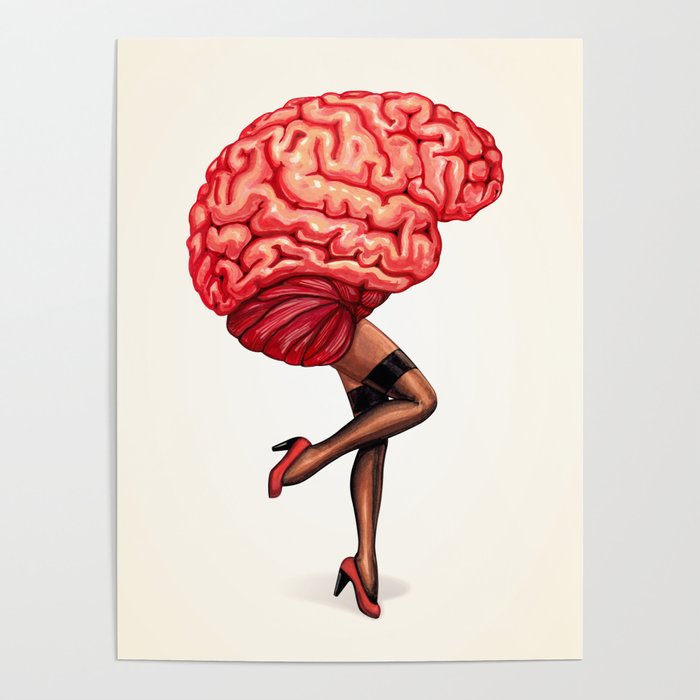 Brain Pin-Up Poster