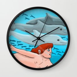 Son Of Poseidon Rhodos Wall Clock
