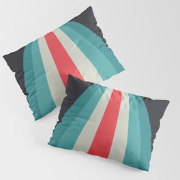 Retro design with stripes Pillow Sham