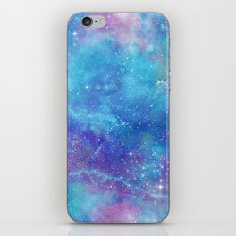 Blue Galaxy Painting iPhone Skin